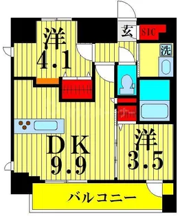 S-RESIDENCE押上south【7階】の間取り