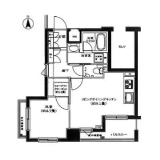 東京都新宿区高田馬場1【マンション】の間取り