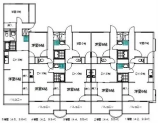 エクセル伏屋【1階】の間取り