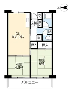 URリバーサイドながら【6階】の間取り