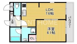 フウキパレス東山本【1階】の間取り