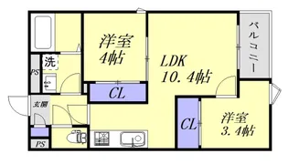 REGALEST-F 矢野駅前【2階】の間取り