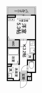 広島県福山市東町2【アパート】の間取り