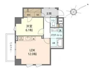 東京都品川区大井3【マンション】の間取り