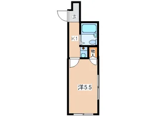 サンパレス西富【1階】の間取り