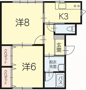 グレンデールハウス【2階】の間取り