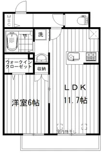 レガーロWest【2階】の間取り