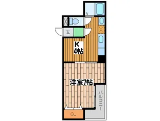 コンフォート真田山東【4階】の間取り