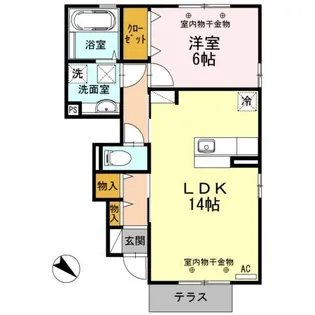 D-room本郷新【1階】の間取り