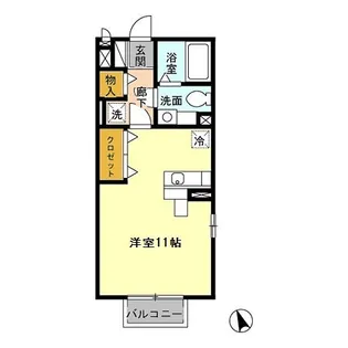 東京都日野市日野本町3【アパート】の間取り