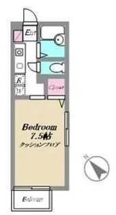 サンライン・ダイキュウ B棟【2階】の間取り