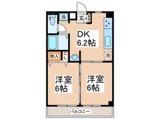 ルミエ-ル【4階】の間取り