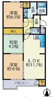 新大宮ハイタウン D棟【2階】の間取り