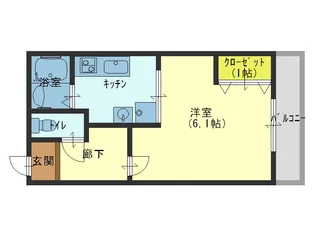ラフォンテ今里【2階】の間取り
