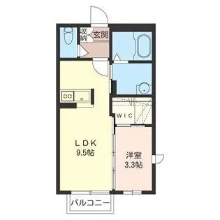 ヴィルフォーレII【2階】の間取り
