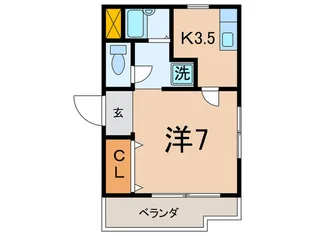 クレール鹿島【2階】の間取り