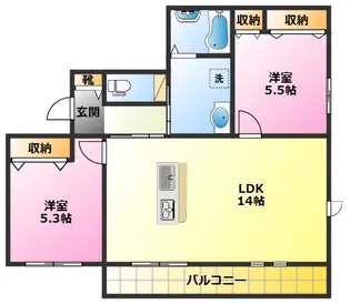 サンクチュアリ陣屋【3階】の間取り