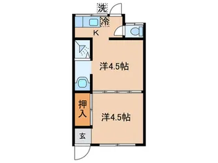 仁田荘【1階】の間取り