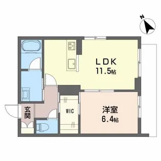 グリーンコート【1階】の間取り