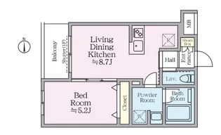 アイルグランデ赤羽【1階】の間取り