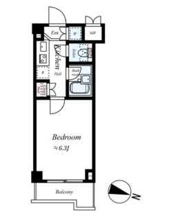 ルーブル中落合【4階】の間取り