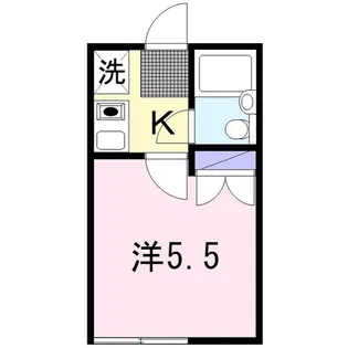 マリーンパレスI【1階】の間取り