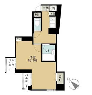 スカイコート目白台【7階】の間取り