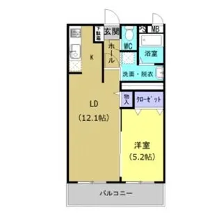 ユーミーベル【3階】の間取り