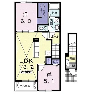 ディアコート I【2階】の間取り