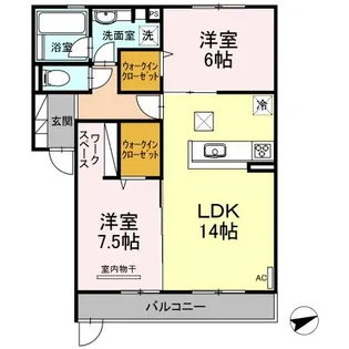 フルール【1階】の間取り