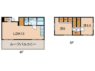 ドミサイルアザブの間取り