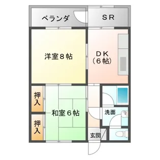 榊原ハイツ【2階】の間取り