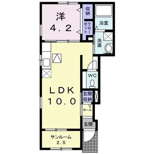 グランデ アクア ヴィラA【1階】の間取り