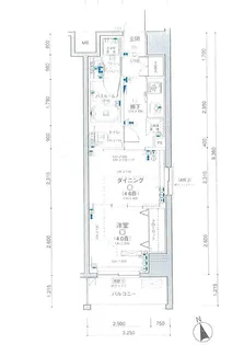 日神デュオステージ浅草II【2階】の間取り