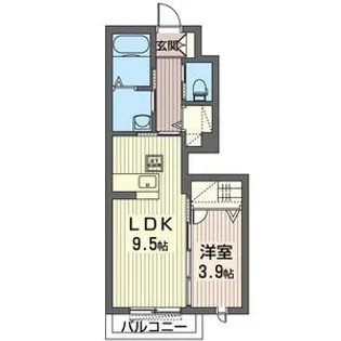 メゾンドフォレスト【1階】の間取り