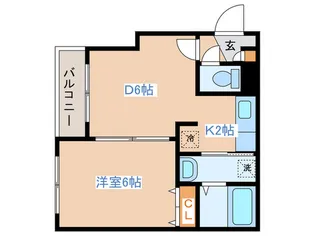 パラッツォ平岸【3階】の間取り