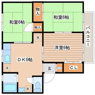 セジュールアント【2階】の間取り