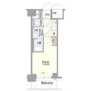 エスリード鶴舞グランパークス【14階】の間取り