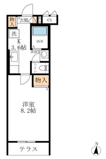 メゾン・ウィスタリア【1階】の間取り