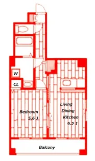 オーデシャトー【3階】の間取り