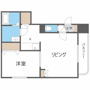 ベルナーヒルズ厚別【2階】の間取り