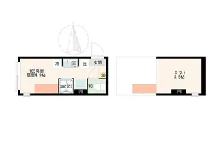 ヴィラ・エスポワール祖師ヶ谷大蔵【1階】の間取り