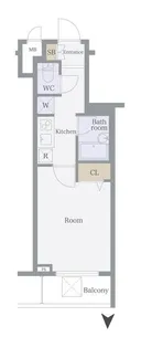 ヴェルト三軒茶屋II【5階】の間取り