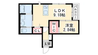 オーパス北在家【2階】の間取り
