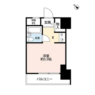 ワコーレアルス日本橋【1階】の間取り