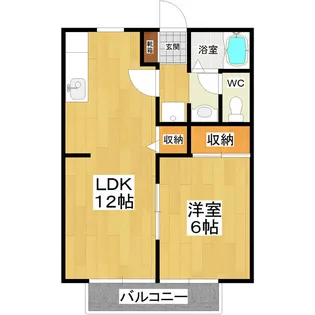 メゾンボナセーラB棟【2階】の間取り