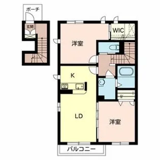 シャーメゾン・クレールB【1階】の間取り