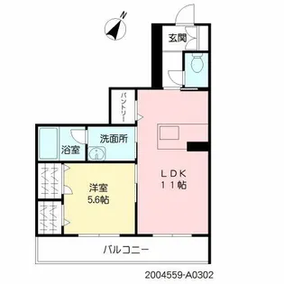 グリーンベルト神浦【3階】の間取り