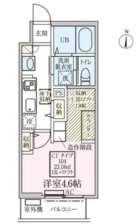 スカイルーチェ川口芝中田【1階】の間取り