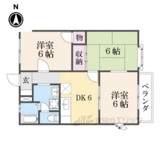 ベル・メゾン【1階】の間取り